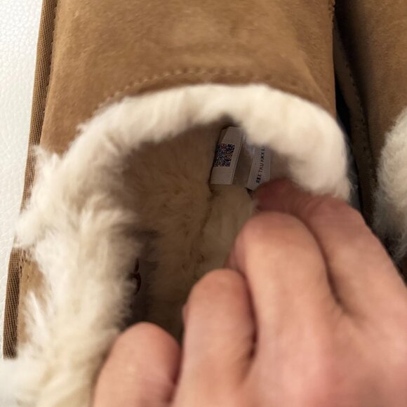 NIB UGGS UGG AUSTRALIA LORIA PULL ON SLIPPERS SHOES SIZE 9 CHESTNUT - Picture 8 of 9